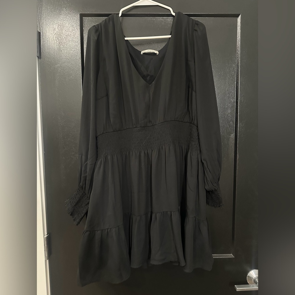 Abercrombie & Fitch Black Long Sleeve Dress